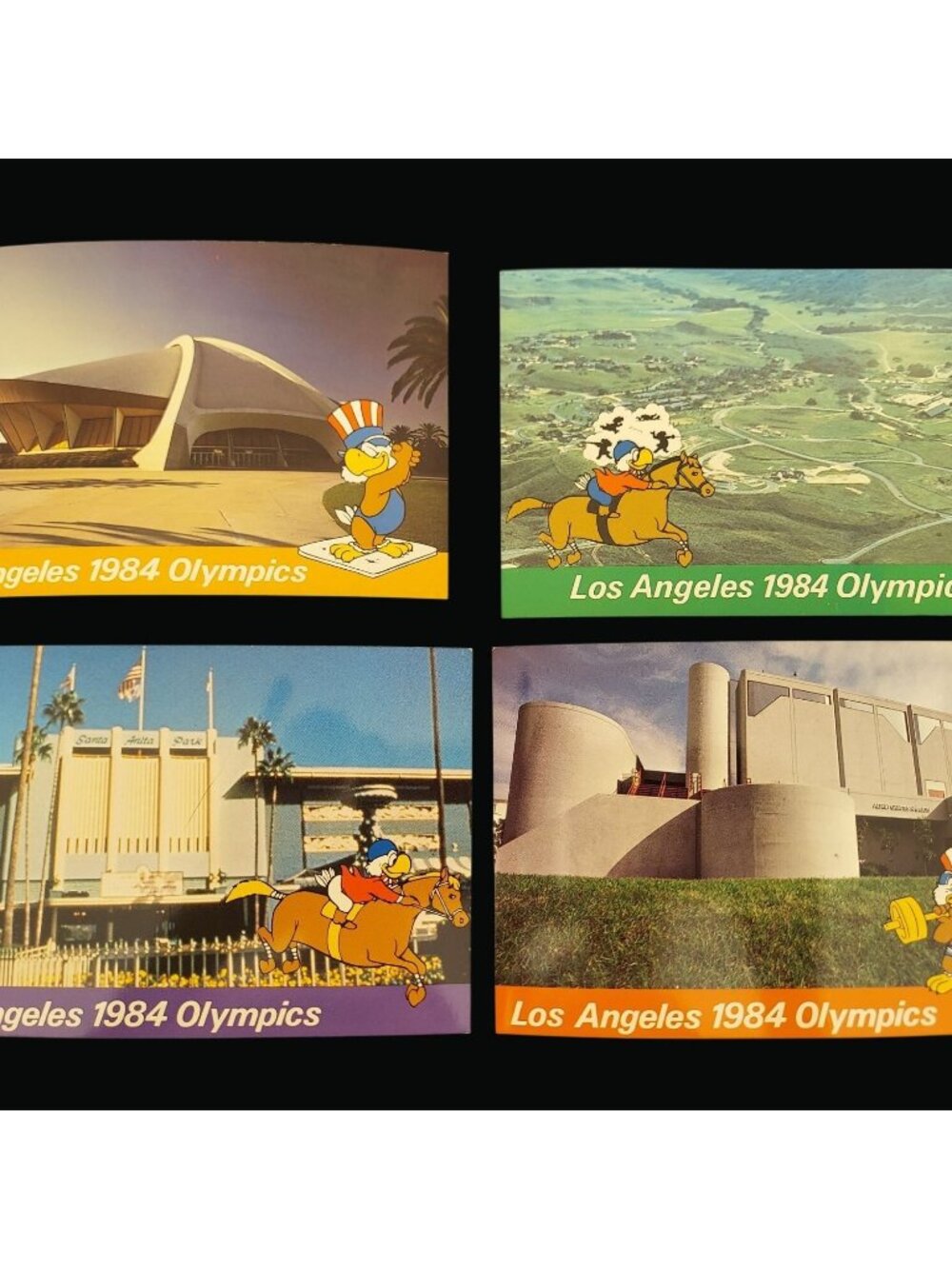 Los Angeles 1984 Olympics Official Licensed Postcards Set Of 4